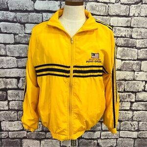 Polo By Ralph Lauren Vintage Yellow Zip Up Jacket Size XXL
